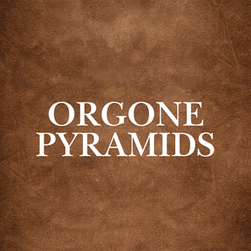 Orgone Pyramids for energy balance and prosperity, featuring crystals and resin for holistic wellness.