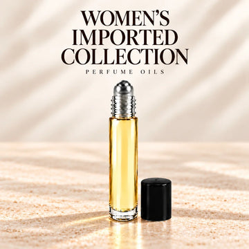 Women’s Imported Collection perfume oil roller on soft ivory stone