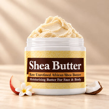 Bath & Body Works Pink Chiffon Shea Butter in an open white jar with textured ivory shea butter and simple scent accents on a soft cream background.