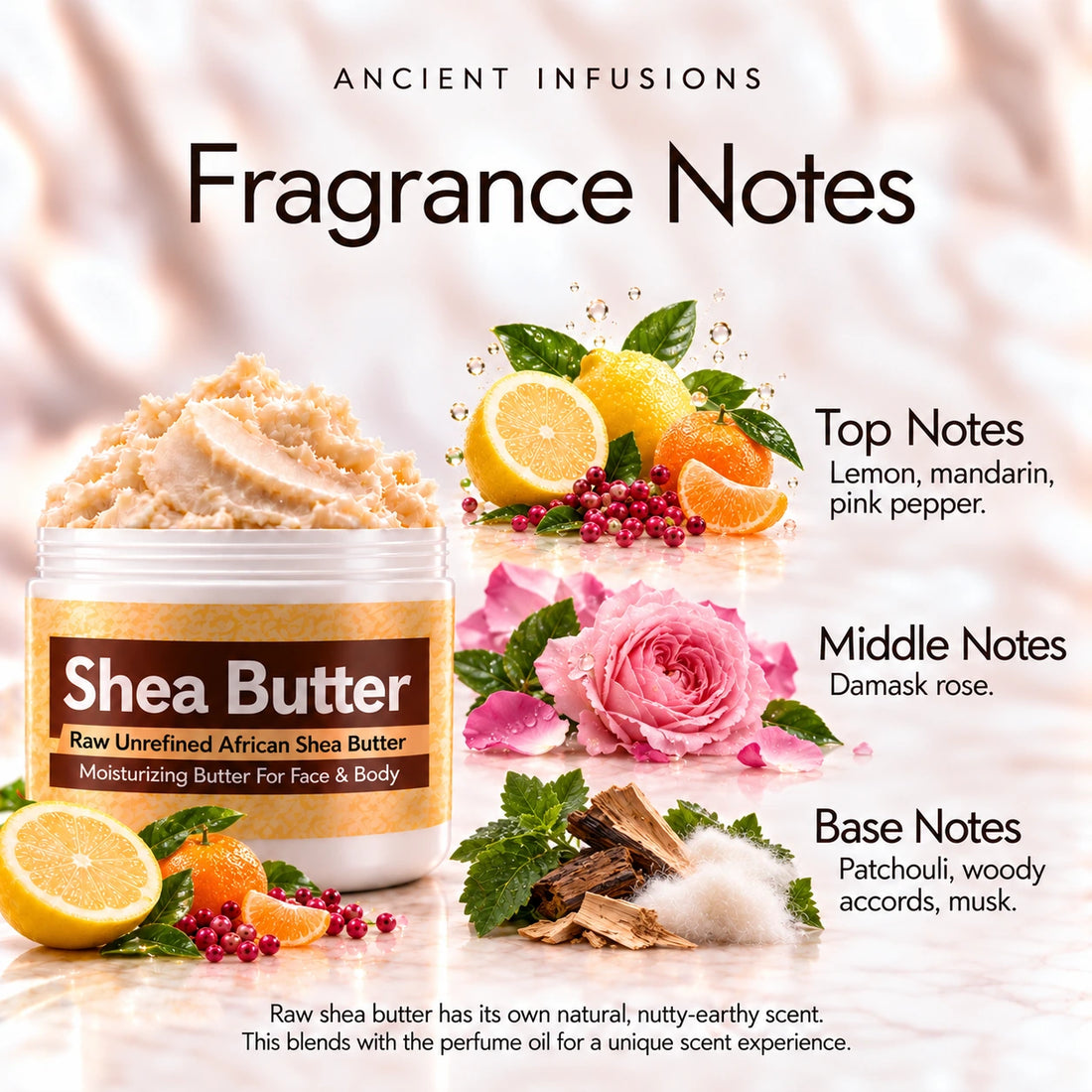 Chanel Paris Paris Shea Butter in an open white jar with textured ivory shea butter and simple scent accents on a soft cream background.