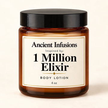 1 Million Elixir Inspired Body Lotion by Ancient Infusions — 4 oz amber glass jar