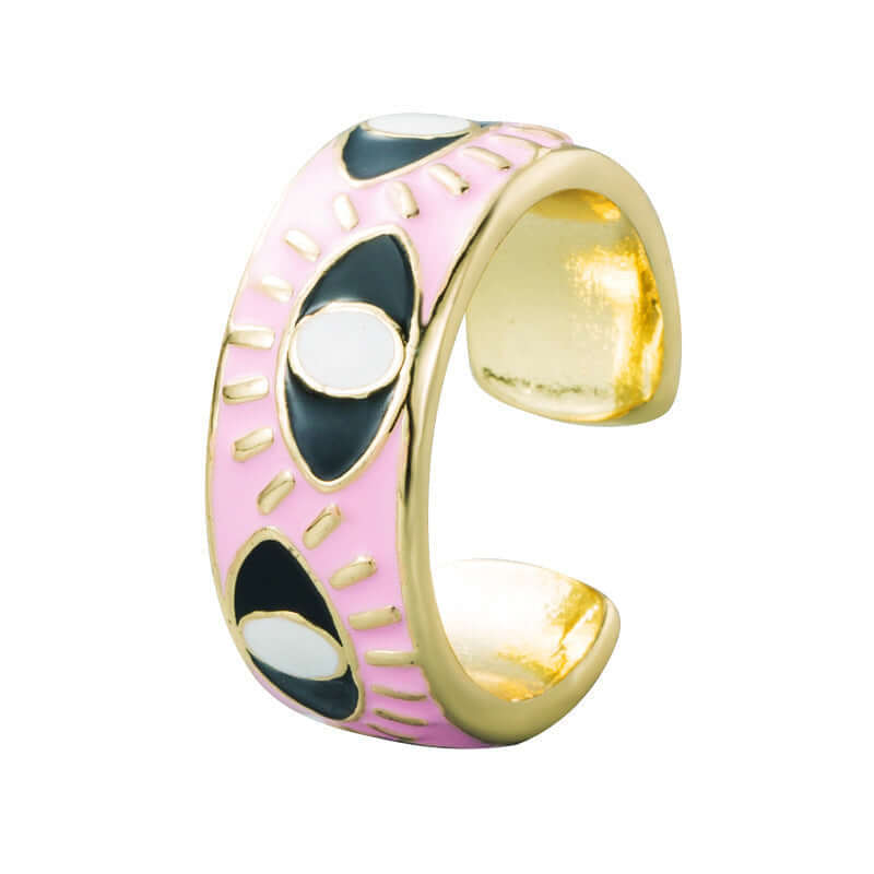 Protection Eye Adjustable Stainless Steel Ring
