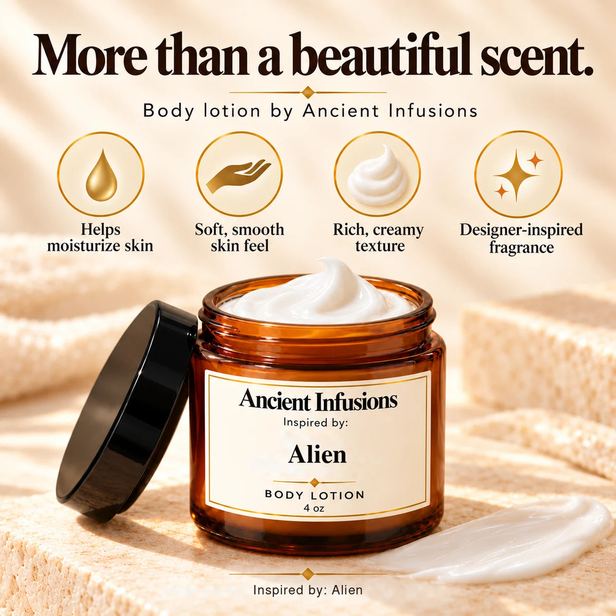 Alien Inspired Body Lotion by Ancient Infusions — moisturizing benefits