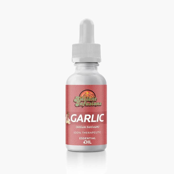Ancient Infusions Therapeutic Grade Garlic Essential Oil Label - Pure & Culinary Delight Wellness.