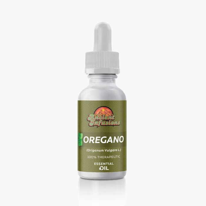 Ancient Infusions Therapeutic Grade Oregano Oil Label - Pure & Vitalizing Wellness.