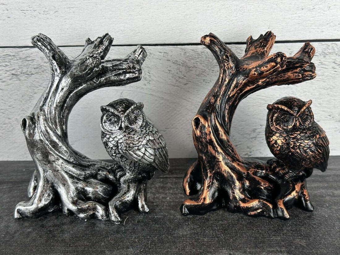 Divine Wisdom - Elevate your energy with our Owl Sphere Stand.