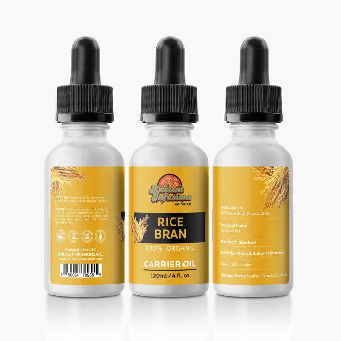 Radiant Skin - Rice Bran Oil by Ancient Infusions.
