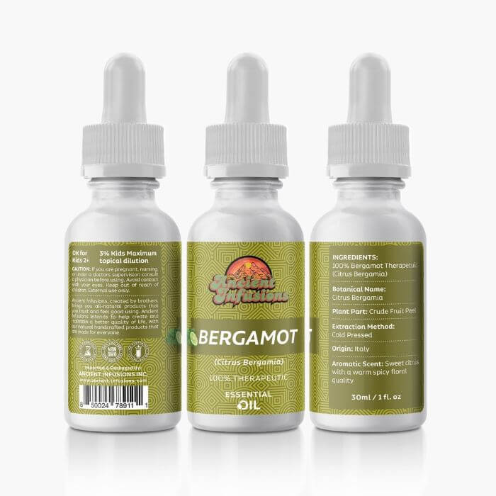 Ancient Infusions Bergamot Essential Oil - Uplifting Aromatherapy Benefits.