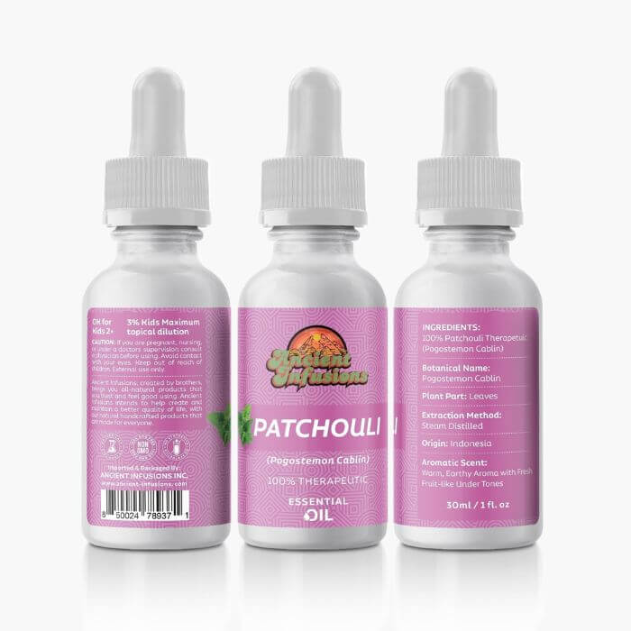 Ancient Infusions Patchouli Essential Oil - Grounding Aromatherapy Benefits.