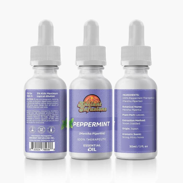 Ancient Infusions Peppermint Essential Oil - Refreshing Aromatherapy Benefits.