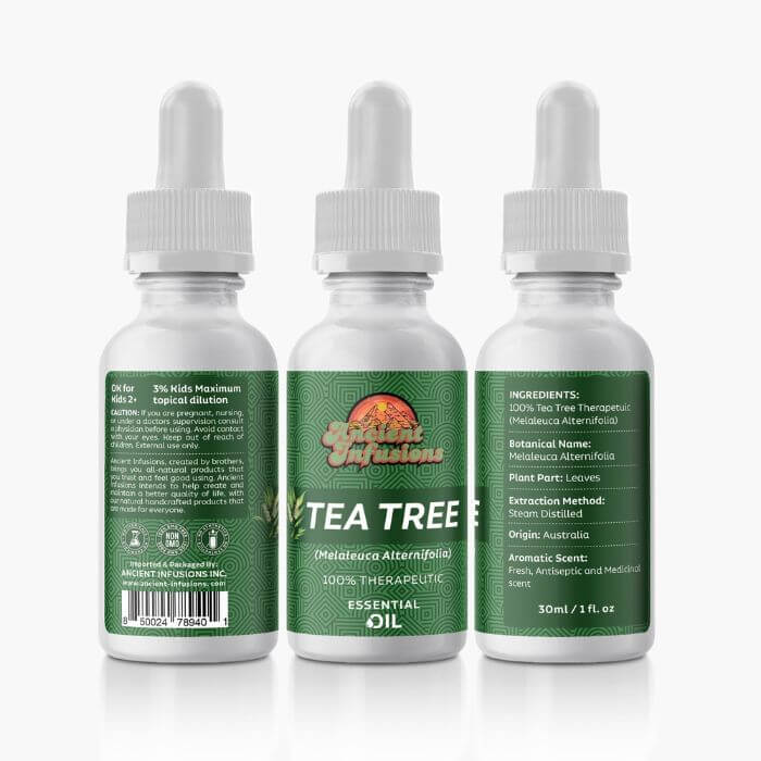 Ancient Infusions Tea Tree Essential Oil - Cleansing Aromatherapy Benefits.