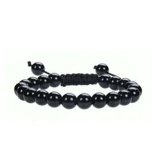 Black Obsidian Energy Bracelet - Adjustable – Protection and Strength for Men and Women.