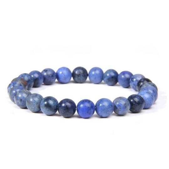 Dark and Light Blue Stone Bracelet for Men and Women – Elegant Crystal Jewelry.
