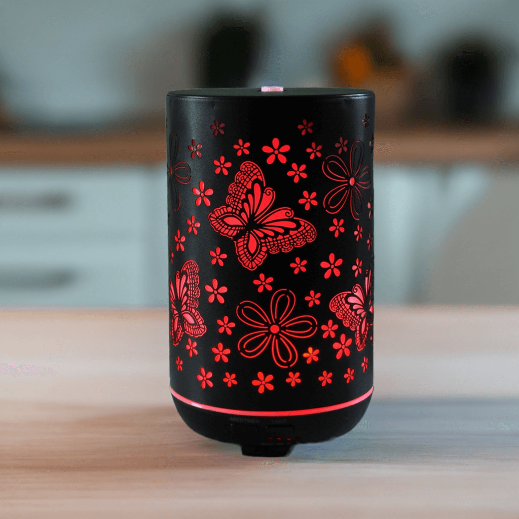 Butterfly Starry Night Aroma Diffuser – 300 ml Tank, Color-Changing LED, Best Aroma Air Diffuser for Essential Oils and Fragrance Oils.