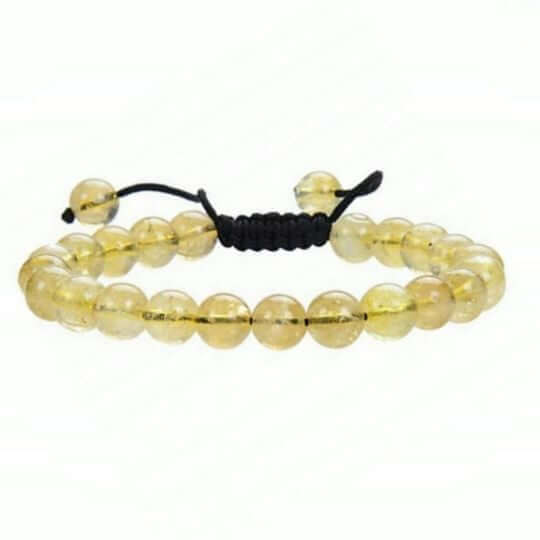 Citrine Energy Bracelet - Adjustable - Healing Properties and Abundance Benefits.