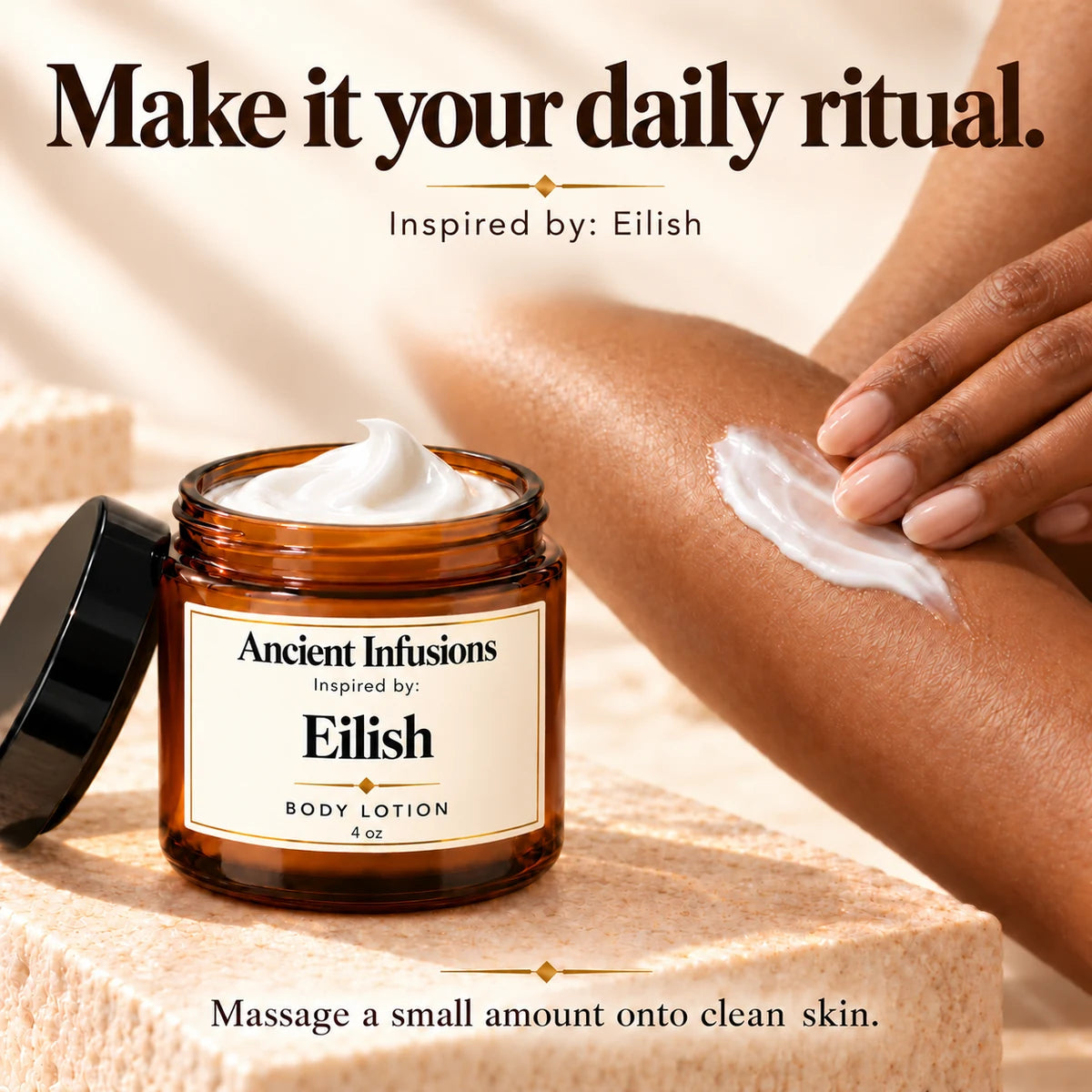 Eilish Inspired Body Lotion — how to use