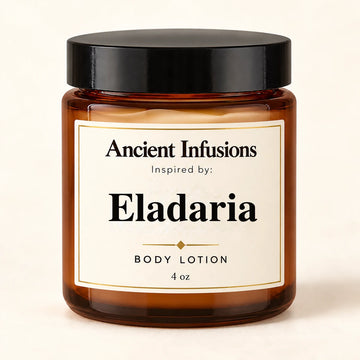 Eladaria Inspired Body Lotion by Ancient Infusions — 4 oz amber glass jar