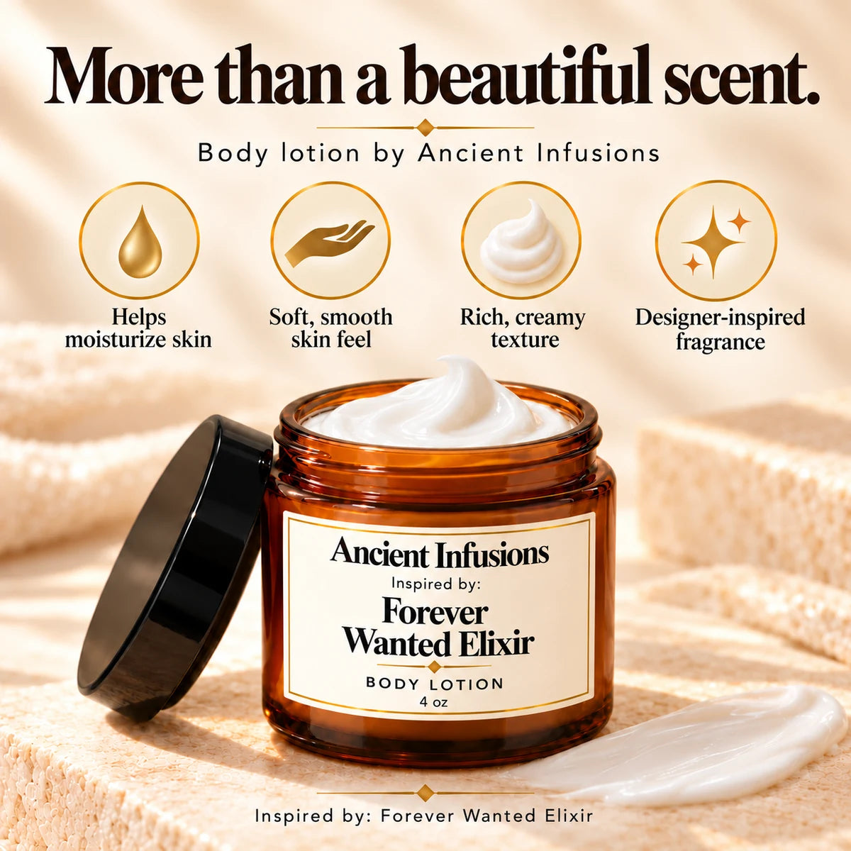 Forever Wanted Elixir Inspired Body Lotion — benefits