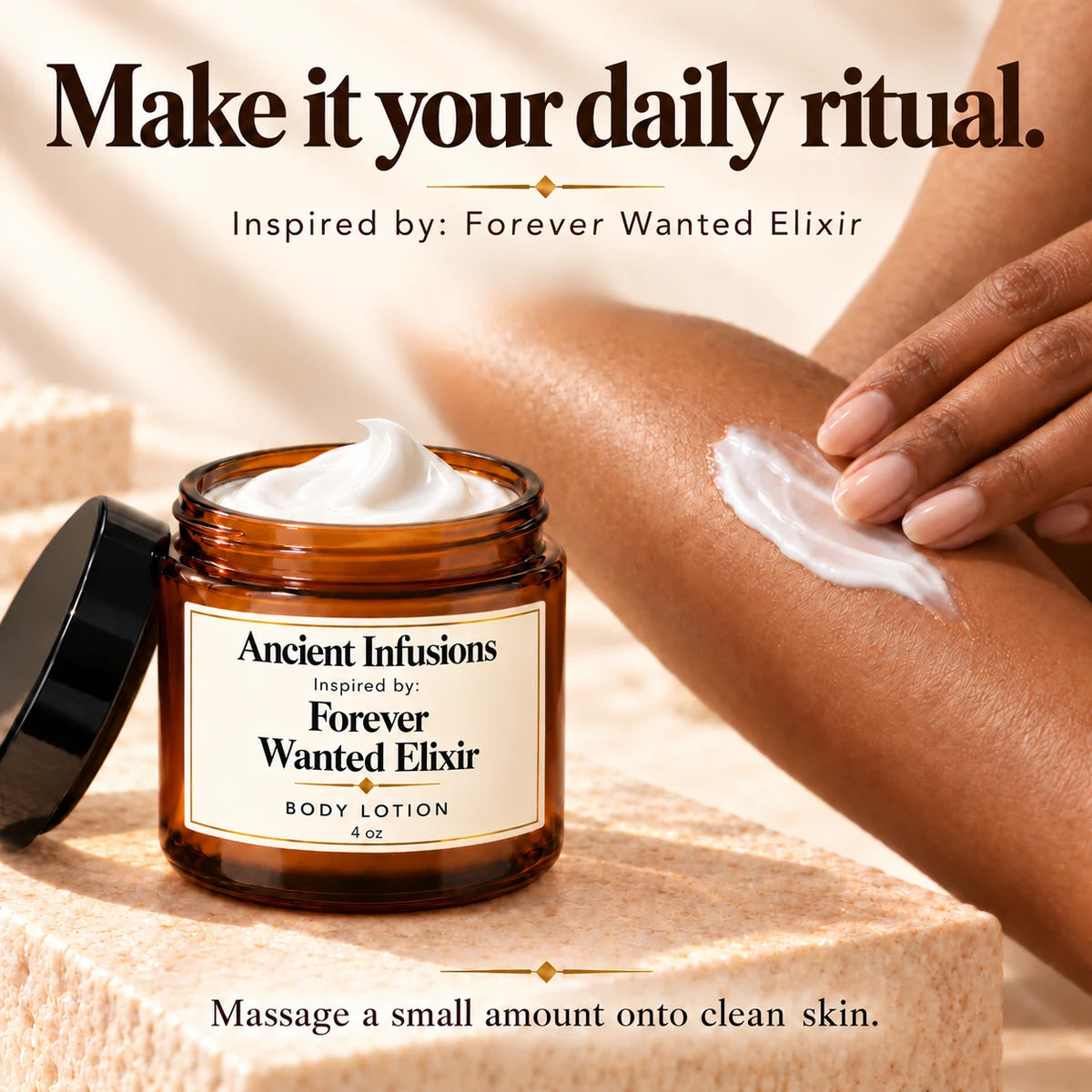 Forever Wanted Elixir Inspired Body Lotion — how to use