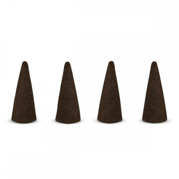 Fruit Loops Incense Cones on cream stone.