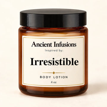 Irresistible Inspired Body Lotion by Ancient Infusions — 4 oz amber glass jar