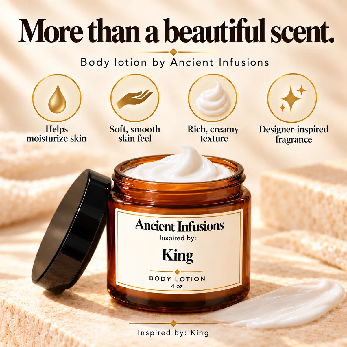 King Inspired Body Lotion — benefits