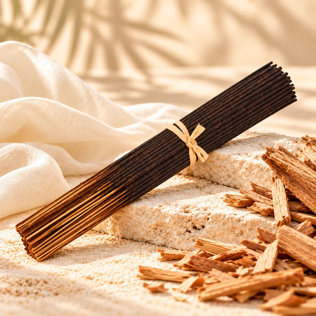 Kush Incense Sticks on cream stone.
