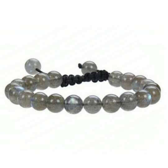 Labradorite Energy Bracelet - Adjustable - Healing Properties and Intuition Benefits.