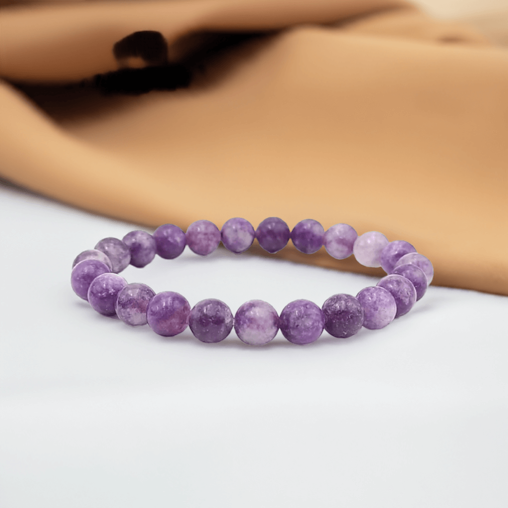 Lepidolite Bracelet for Men and Women – High-Quality Healing Crystal Jewelry at Affordable Price.