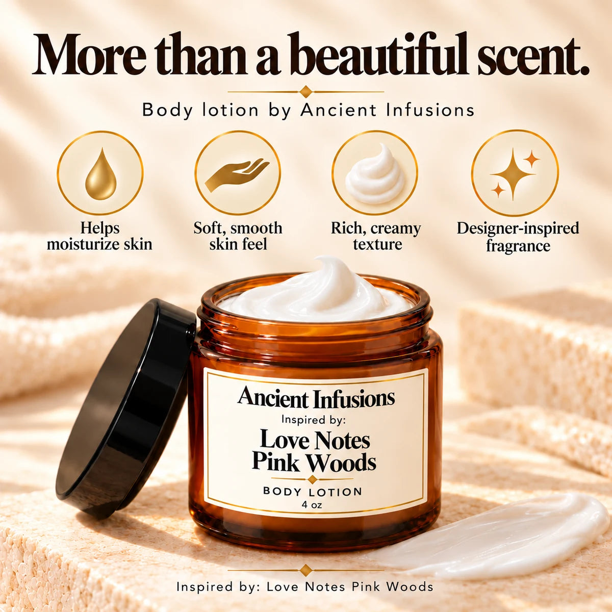 Love Notes Pink Woods Inspired Body Lotion — benefits