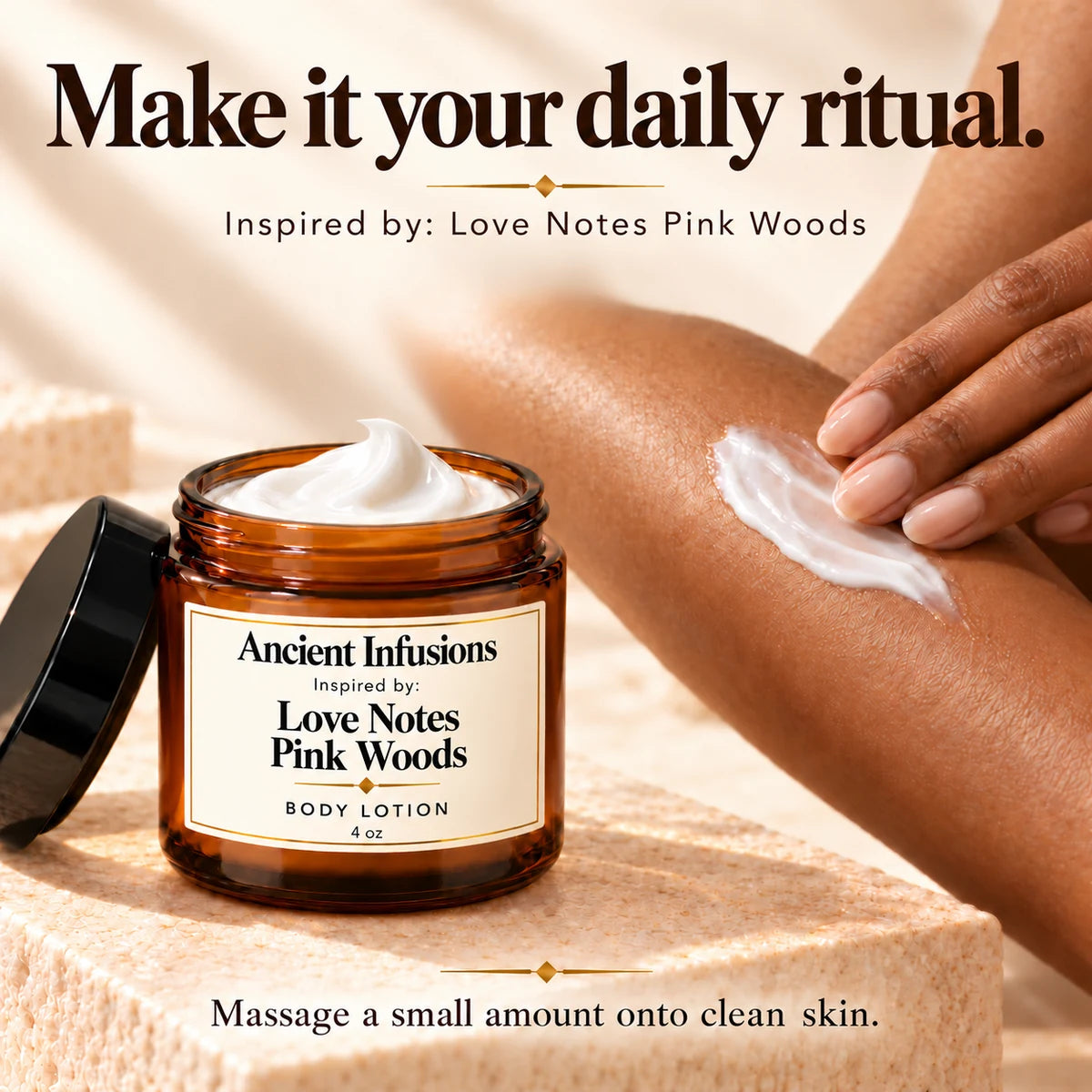 Love Notes Pink Woods Inspired Body Lotion — how to use
