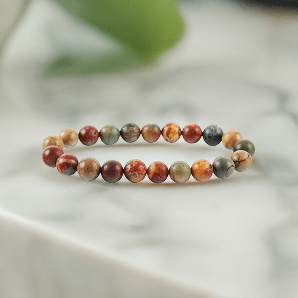 Picasso Jasper Bracelet Benefits – Healing Crystal Jewelry for Creativity and Harmony.