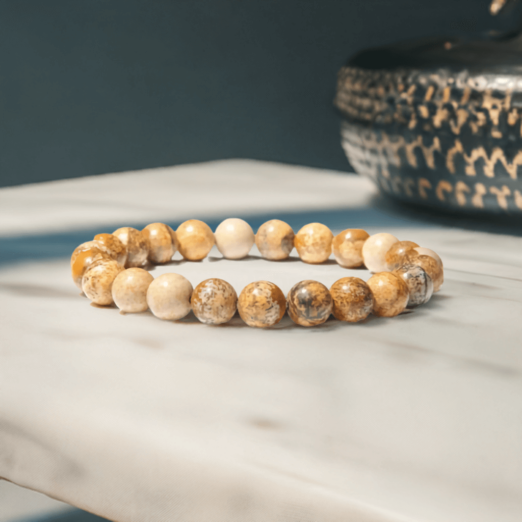 Picture Jasper Bracelet Benefits – Real Healing Crystal Jewelry for Grounding and Harmony.