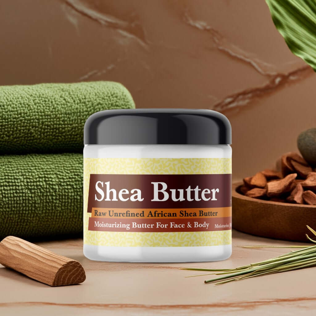 Imported Attar 96 Majmua Scented Shea butter jar with natural shea nuts, perfect for moisturizing skin.