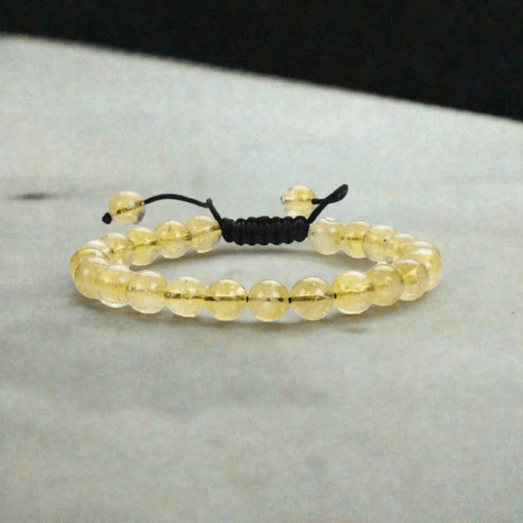 Citrine Energy Bracelet - Adjustable for Men and Women - Positivity and Confidence.