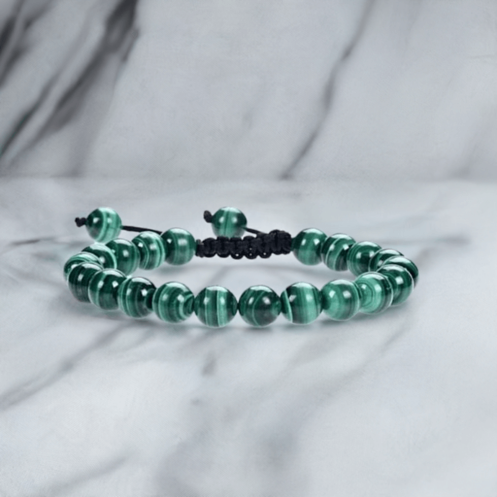 Malachite Energy Bracelet - Adjustable for Men and Women - Protection and Emotional Balance.