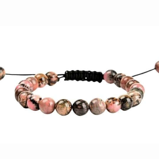 Rhodonite Energy Bracelet - Adjustable for Men and Women - Love and Compassion.