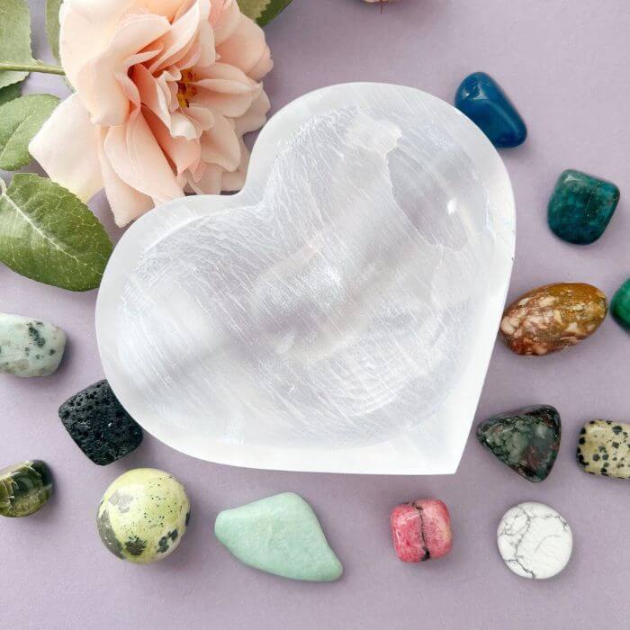 Ancient Infusions - Selenite bowl for crystal purity and spiritual resonance.