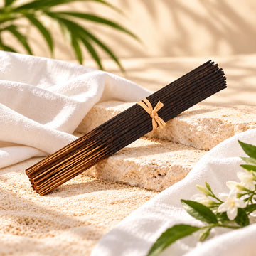 White Linen Incense Sticks with white linen.