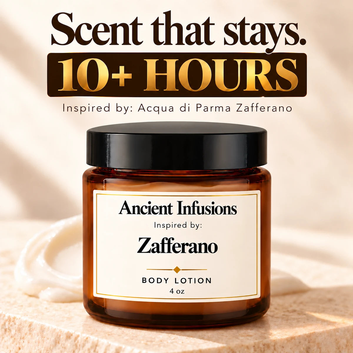 Zafferano Inspired Body Lotion — scent lasts 10 hours